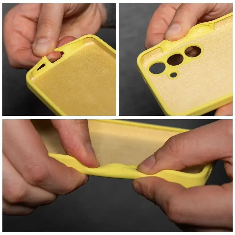 Oem Dėklas na Samsung A27 5G Silicone 2mm (camera protection) geltona
