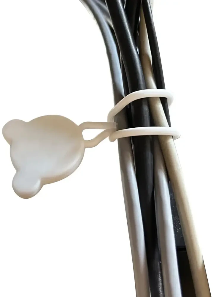 Hurtel Silicone cable reel – juodos spalvos
