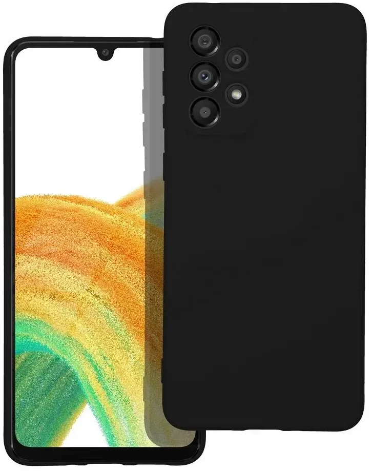 Forcell Oem SILICONE dėklas skirtas Samsung Galaxy A33 5G juodos spalvos
