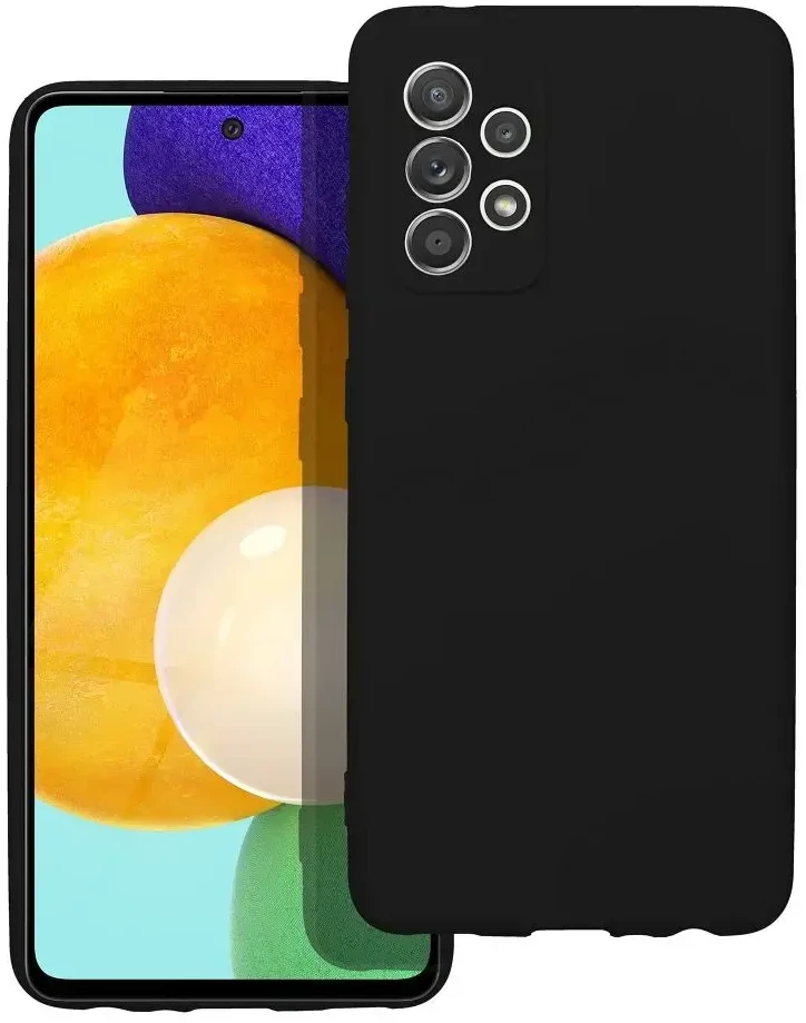 Forcell Oem Silikoninis dėklas skirtas Samsung Galaxy A52 5G / A52 LTE ( 4G ) / A52S juodos spalvos