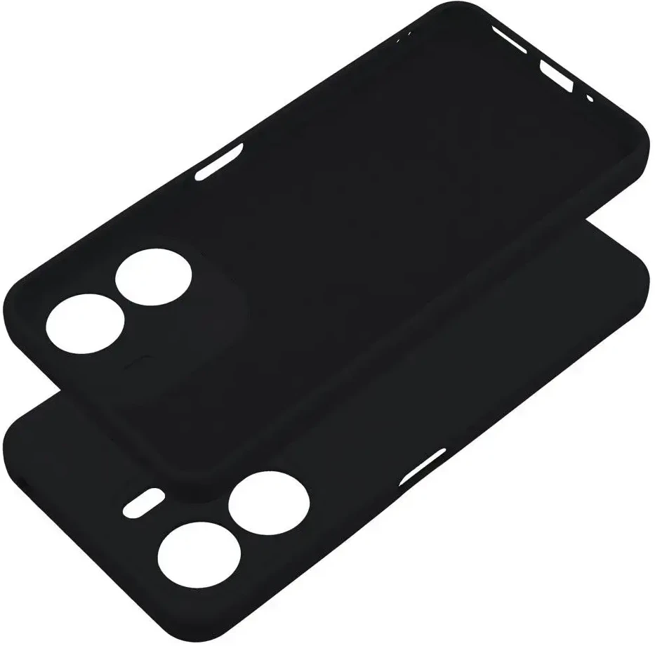 Oem SILICONE dėklas skirtas Xiaomi Redmi 13C / POCO C65 juodos spalvos