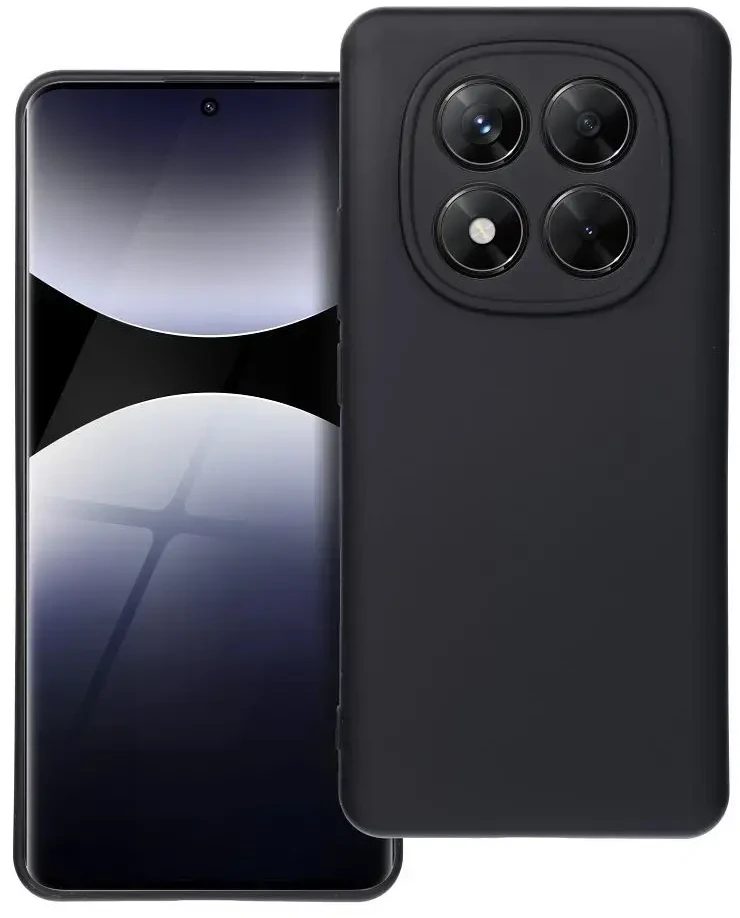 Oem Silikoninis dėklas skirtas Xiaomi Redmi Note 14 Pro 5G / 14 Pro Plus 5G juodos spalvos