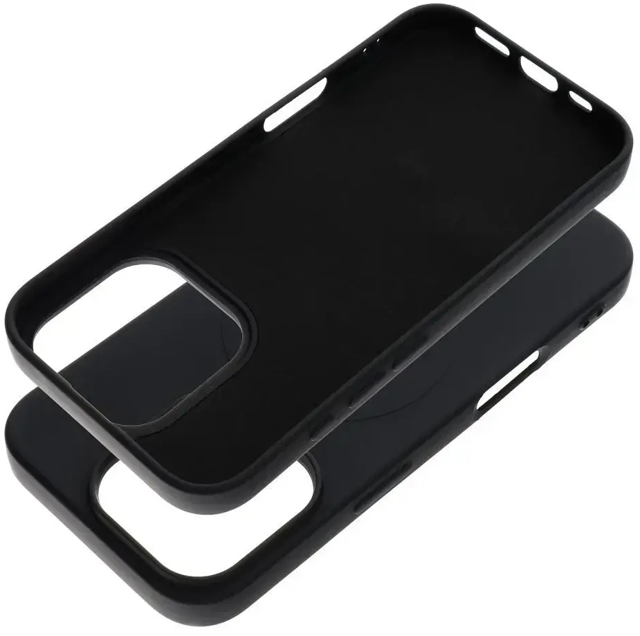 OEM dėklas, skirtas „iPhone 16 PRO“ silikoniniam „Mag“ dėklui, suderinamas su „MagSafe“ (didelė skylė), juodas