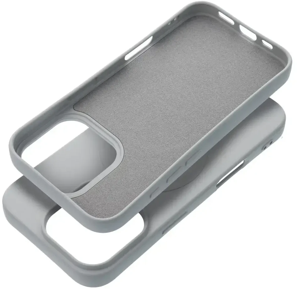 OEM dėklas, skirtas „iPhone 16 PRO“ silikoniniam „Mag“ dangteliui, suderinamas su „MagSafe“ (didelė skylė), titanas
