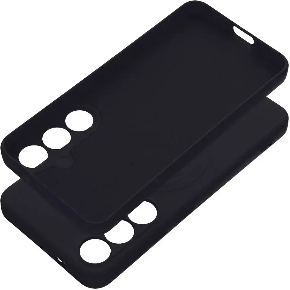 Oem SILICONE MAG COVER dėklas suderinamas su MagSafe skirtas Samsung Galaxy S24 juodos spalvos