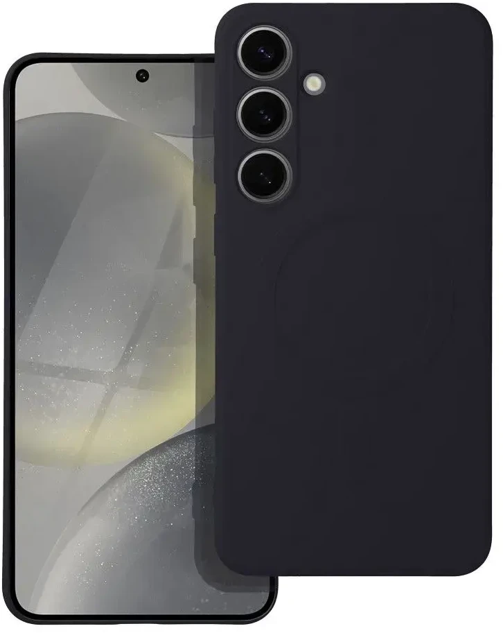 Oem Dėklas na Samsung S26 Silicone Mag Cover zgodne su MagSafe (camera protection) juoda