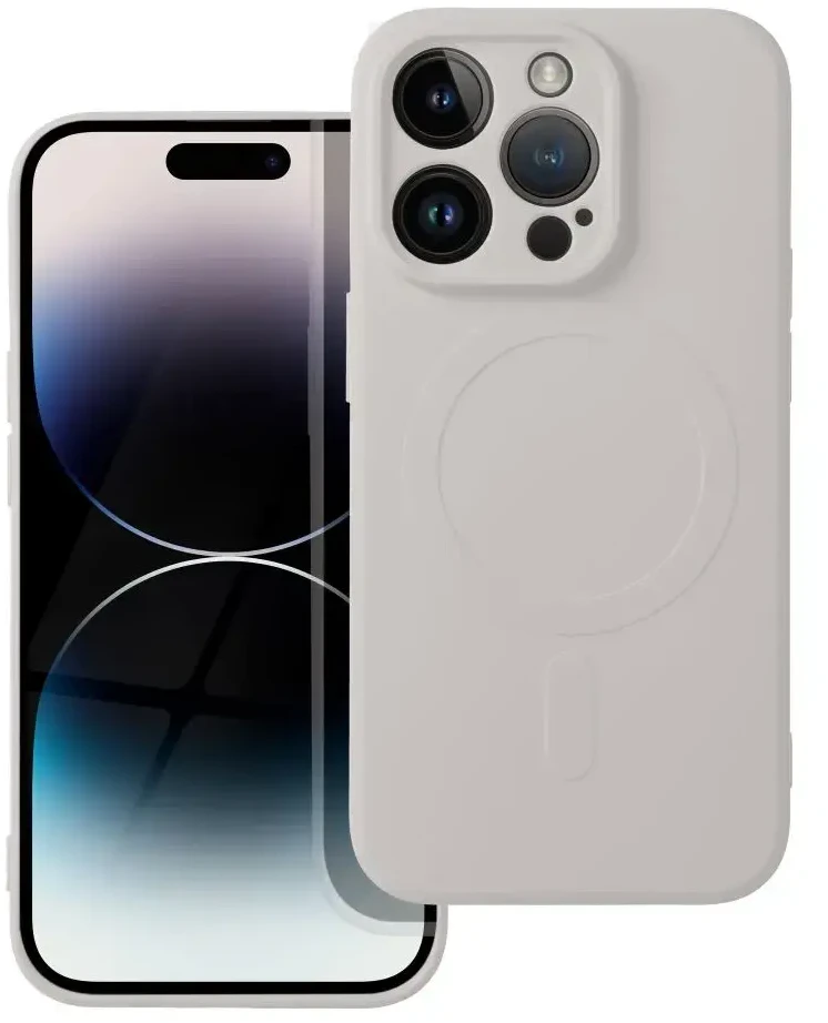 Oem Dėklas na Samsung S26 Silicone Mag Cover zgodne su MagSafe (camera protection) tytanowo pilka