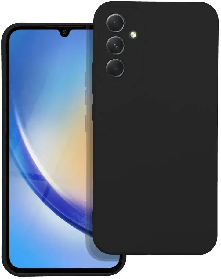Oem SILICONE dėklas skirtas Samsung Galaxy A34 5G juodos spalvos