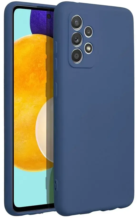 Forcell Oem SILICONE dėklas skirtas Samsung Galaxy A52 5G / A52 LTE ( 4G ) / A52S mėlynos spalvos