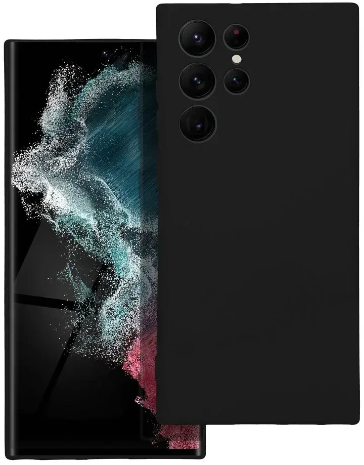 Oem Silikoninis dėklas skirtas Samsung Galaxy S22 Ultra juodos spalvos
