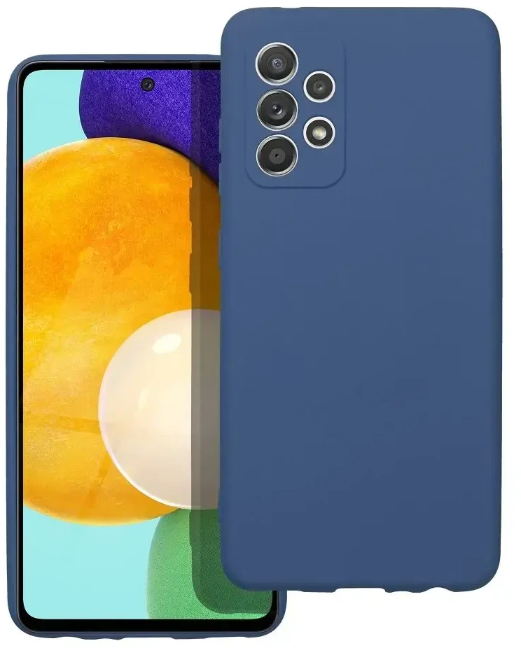Forcell Oem SILICONE dėklas skirtas Samsung Galaxy A52 5G / A52 LTE ( 4G ) / A52S mėlynos spalvos