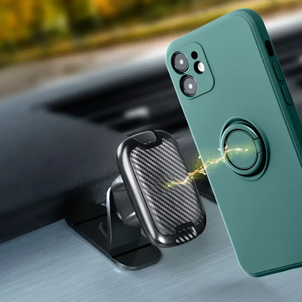 Oem SILICONE RING dėklas skirtas Samsung Galaxy A54 5G žalios spalvos
