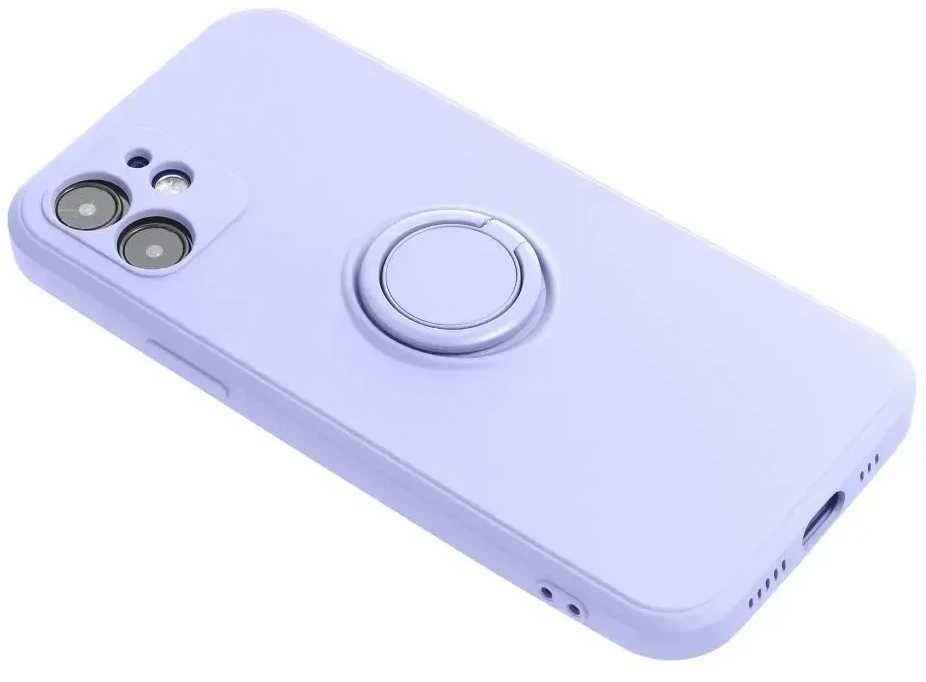 Dėklas Oem Case for iPhone 16 PLUS Silicone Ring violetinė
