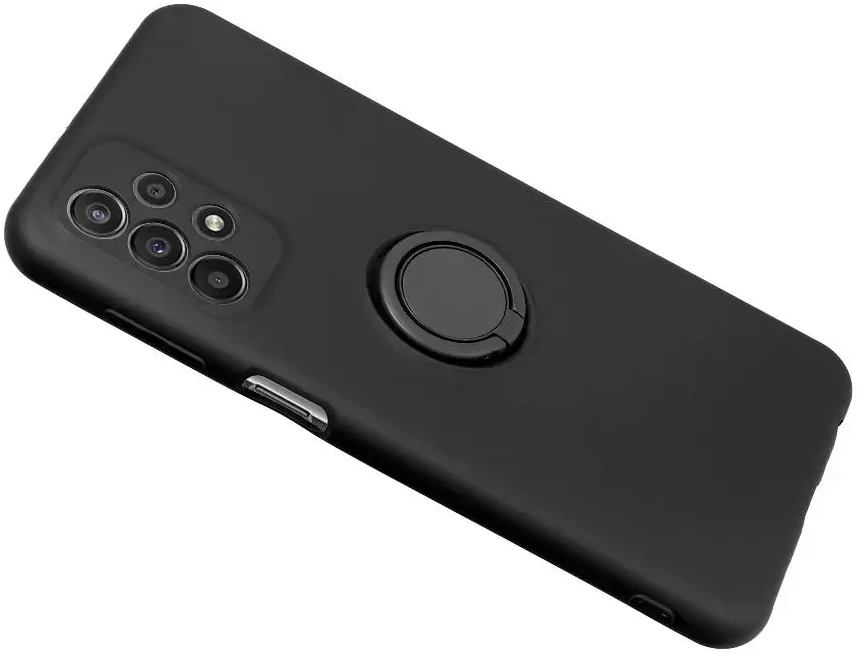 Oem SILICONE RING dėklas skirtas Samsung Galaxy A25 5G juodos spalvos