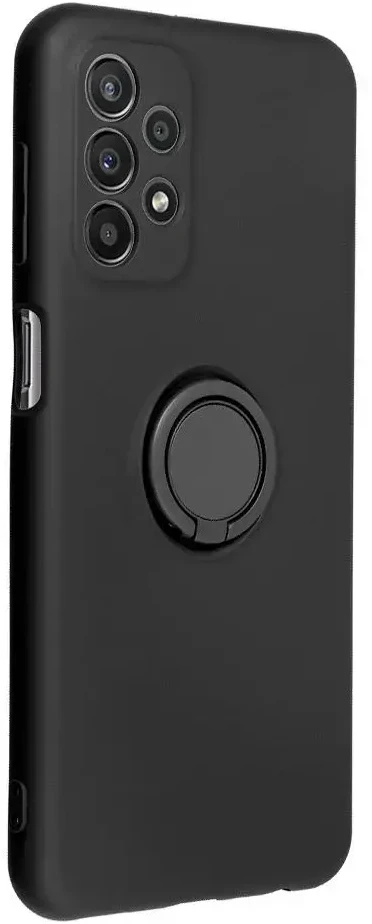 Oem SILICONE RING dėklas skirtas Samsung Galaxy A25 5G juodos spalvos