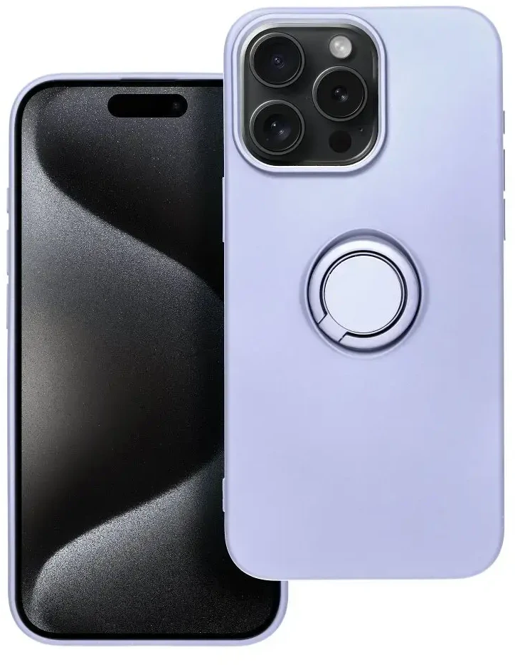 Dėklas Oem Case for iPhone 15 PRO MAX Silicone Ring violetinė