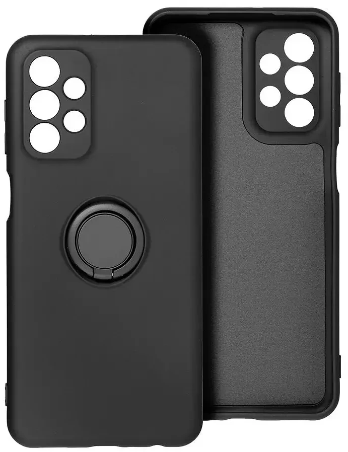 Oem SILICONE RING dėklas skirtas Samsung Galaxy A26 5G juodos spalvos