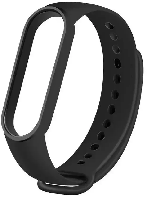 Oem Silikoninė apryrankė skirta XIAOMI Mi Band 5 / 6 / 7 juodos spalvos (01)