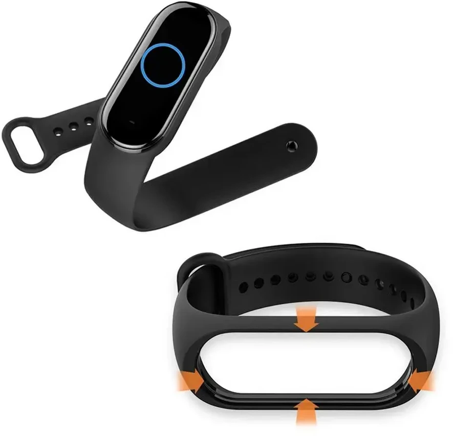 Oem Silikoninė apyrankė skirta Xiaomi Mi Band 5 / 6 / 7 sand (11)