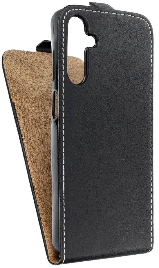 Oem SLIM FLEXI FRESH Flip dėklas skirtas Samsung Galaxy A15 4G / A15 5G juodos spalvos