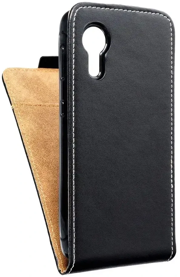 Oem SLIM FLEXI FRESH Flip dėklas skirtasSamsung Galaxy Xcover 5 juodos spalvos