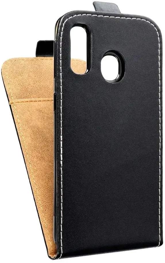 Oem SLIM FLEXI FRESH Flip dėklas skirtas Samsung Galaxy A40 juodos spalvos