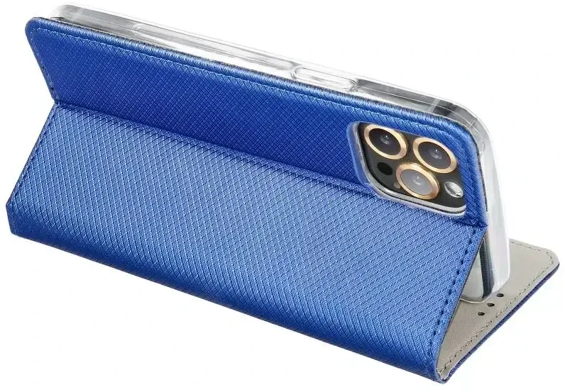 OEM atverčiamas dėklas Huawei P30 LITE Smart Case Book tamsiai mėlynas