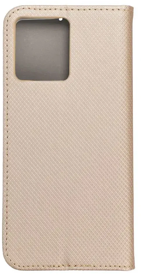 OEM atverčiamas dėklas Motorola G84 Smart Case Book auksinis