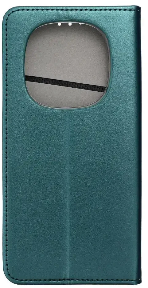 Oem SMART MAGNETO Book dėklas skirtas Xiaomi Redmi Note 14 Pro 5G / 14 Pro Plus 5G dark žalios spalvos