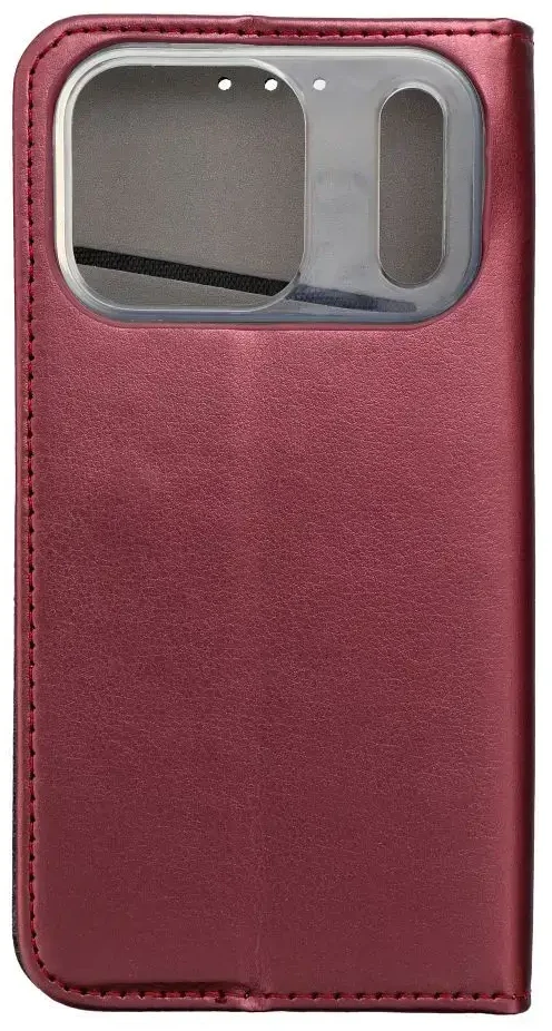 OEM atverčiamas dėklas, skirtas iPhone 17 PRO / 18 PRO Smart Magneto, bordo spalvos