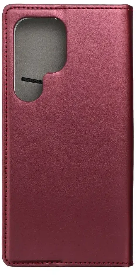 Oem SMART MAGNETO Book dėklas skirtas Samsung Galaxy S25 Ultra burgundy