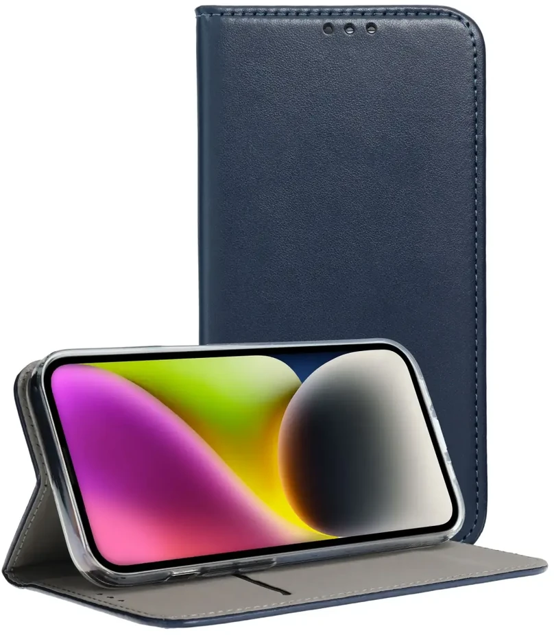 OEM atverčiamas dėklas Honor Magic 7 LITE Smart Magneto tamsiai mėlynas