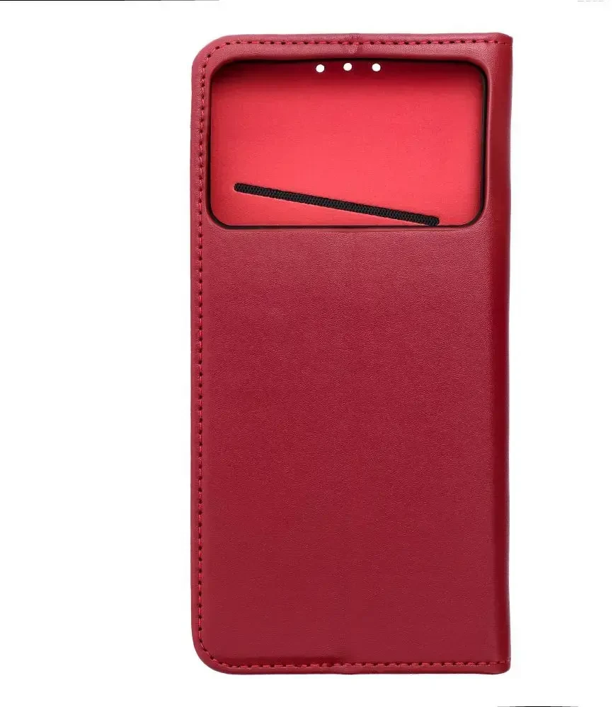 Oem Dėklas su užsegimu Samsung S26 EDGE Smart Pro Book, odinis, bordo spalvos