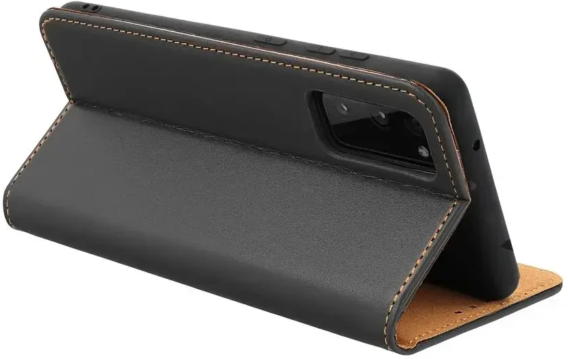 Oem Atverčiamas dėklas, skirtas Xiaomi Redmi NOTE 15 5G Smart Pro Book, odinis, juodos spalvos