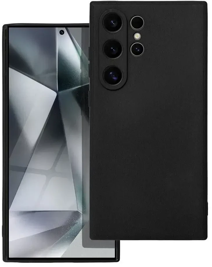 Forcell Oem SOFT dėklas skirtas Samsung Galaxy S24 Ultra juodos spalvos