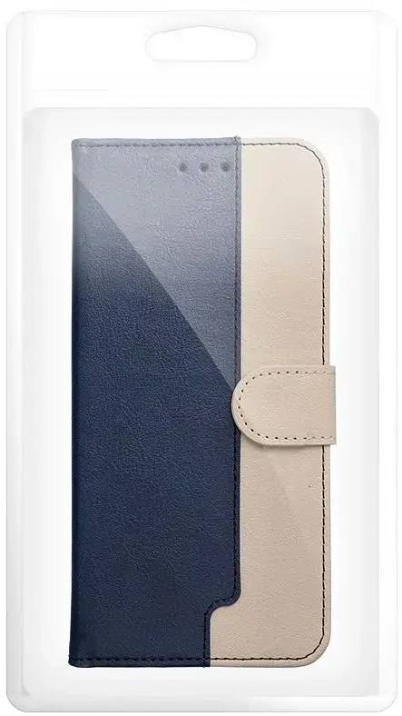 Oem Dėklas su klapką na Samsung A37 Split Book tamsiai mėlyna ir kreminė