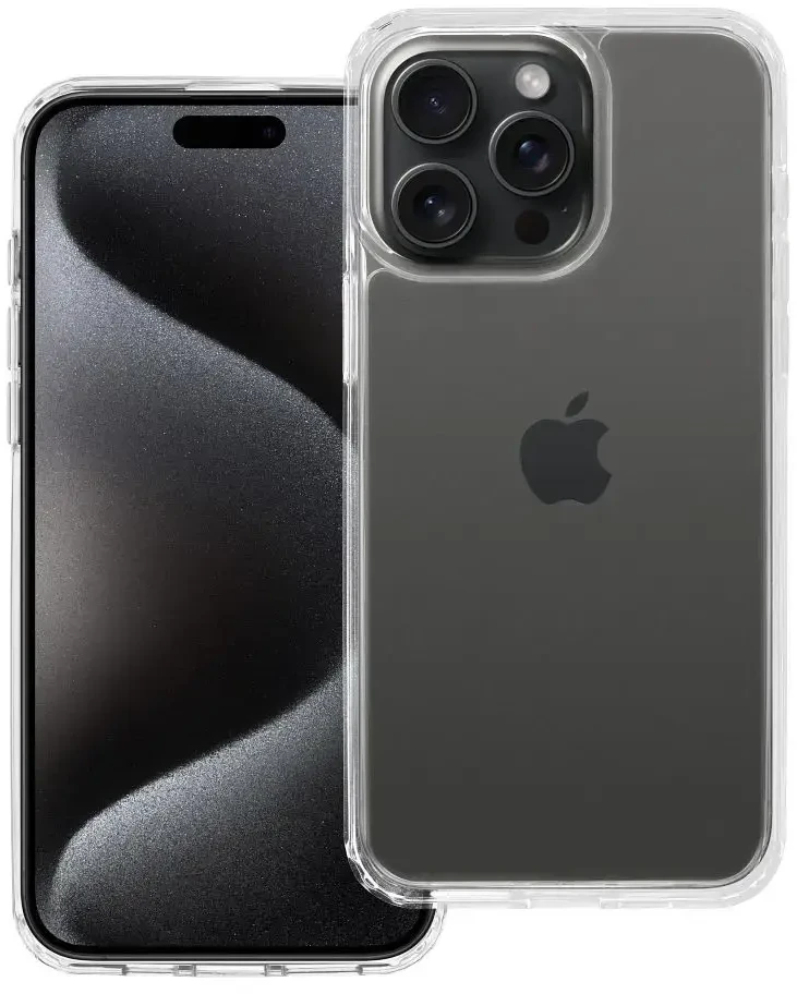 OEM dėklas, skirtas „iPhone 15 PRO Super Clear Hybrid“, permatomas