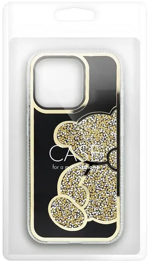 OEM dėklas, skirtas iPhone 17, meškiukas auksinis