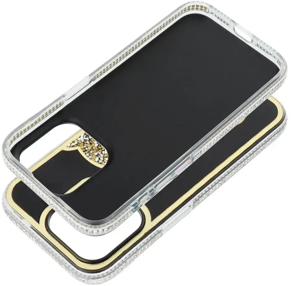 OEM dėklas, skirtas iPhone 17 Pro / 18 Pro (žemas kameros kraštas), meškiukas auksinis
