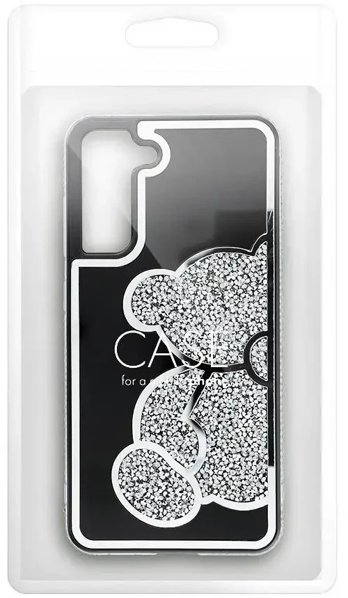 Oem TEDDY BEAR dėklas skirtas Samsung Galaxy S25 Ultra sidabro spalvos