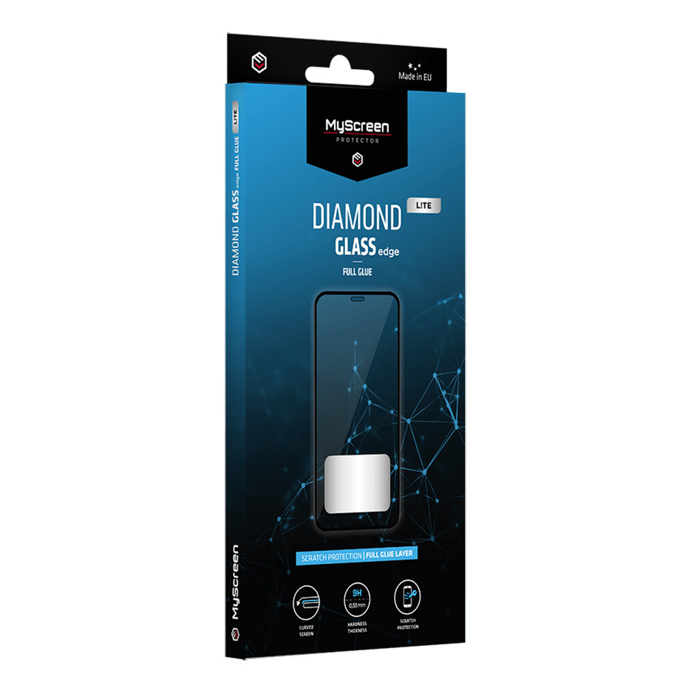 Apsauginis grūdintas stiklas MyScreen LITE Diamond Glass Edge Full Glue, skirtas Samsung Galaxy S24 Plus, juodas