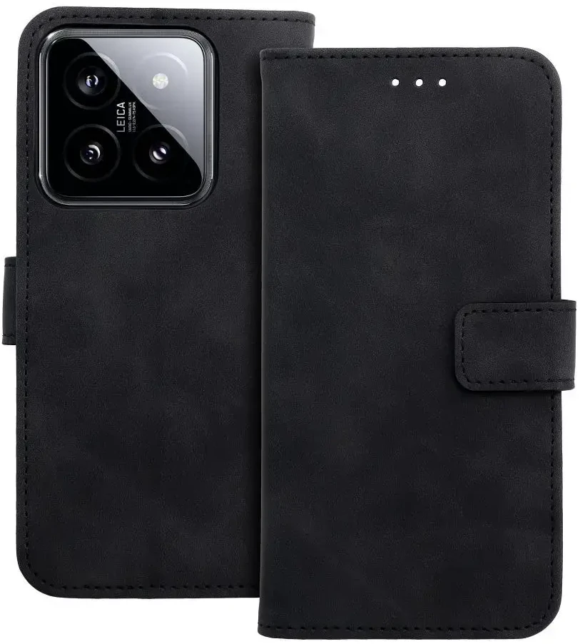 Oem TENDER Book Dėklas skirtas Xiaomi 14 juodos spalvos