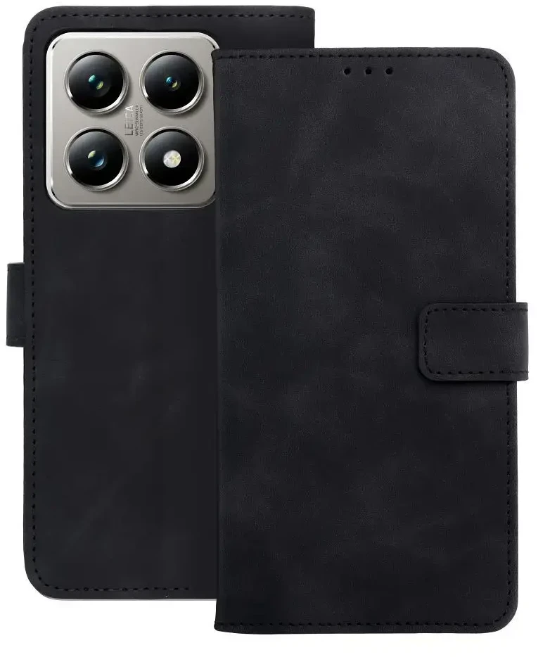 Oem TENDER Book dėklas skirtas Xiaomi 14T Pro juodos spalvos