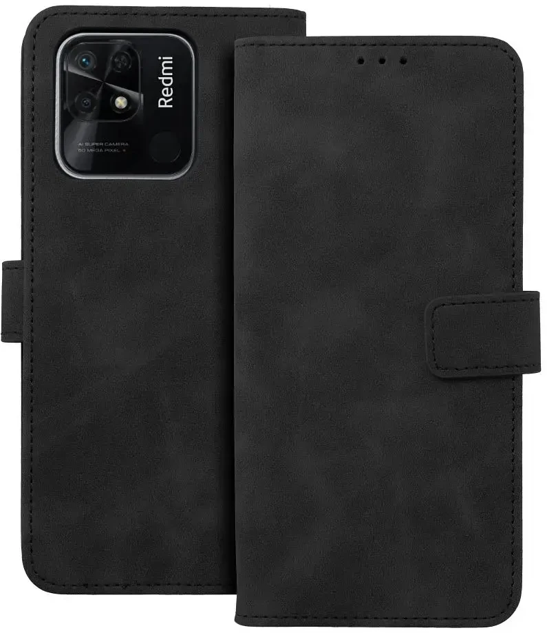 Forcell Oem TENDER Book Dėklas skirtas Xiaomi Redmi 10C juodos spalvos