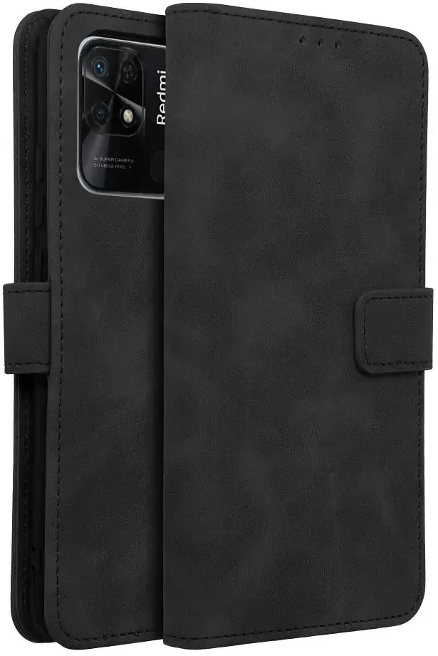 Forcell Oem TENDER Book Dėklas skirtas Xiaomi Redmi 10C juodos spalvos