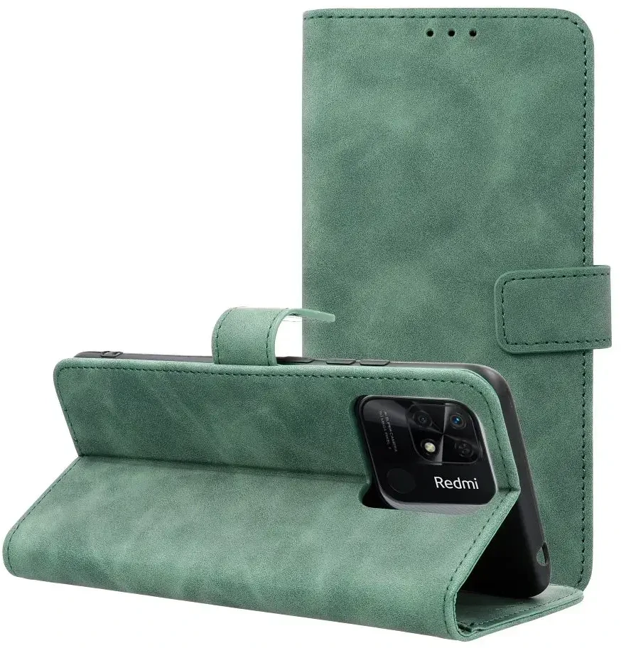 Oem TENDER Book Dėklas skirtas Xiaomi Redmi 10C žalios spalvos