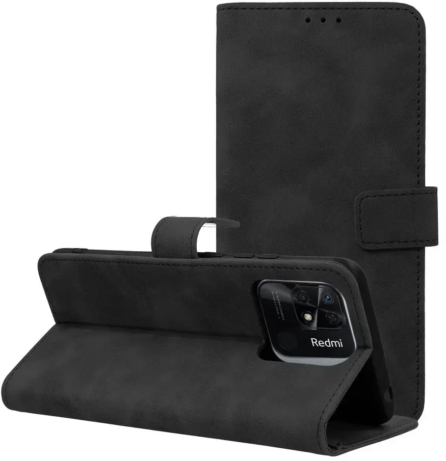 Forcell Oem TENDER Book Dėklas skirtas Xiaomi Redmi 10C juodos spalvos