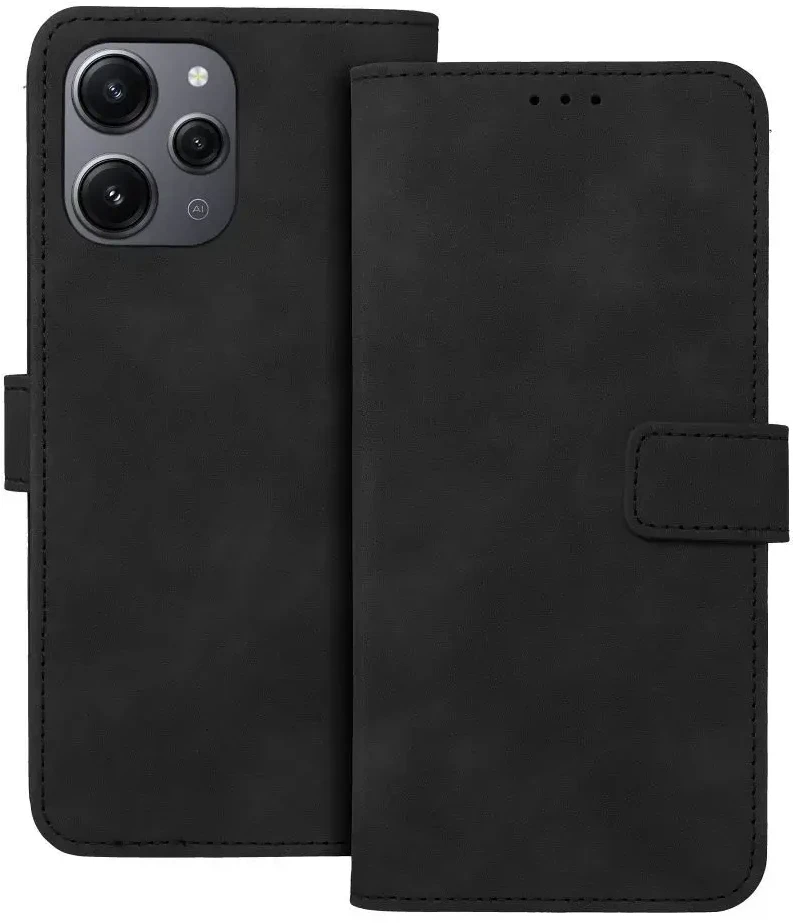 Forcell Oem TENDER Book Dėklas skirtas Xiaomi Redmi 12 4G / 12 5G juodos spalvos
