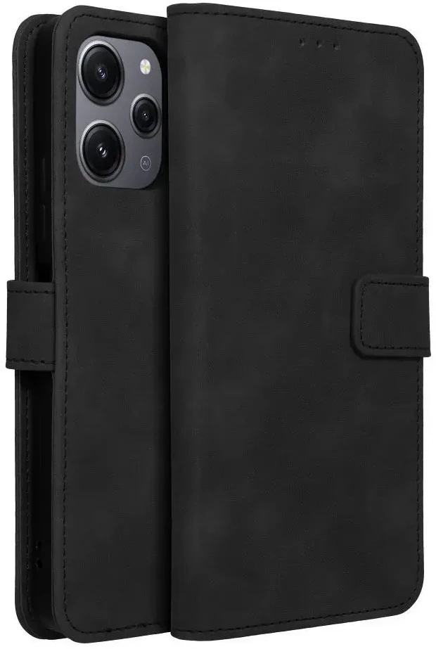 Forcell Oem TENDER Book Dėklas skirtas Xiaomi Redmi 12 4G / 12 5G juodos spalvos