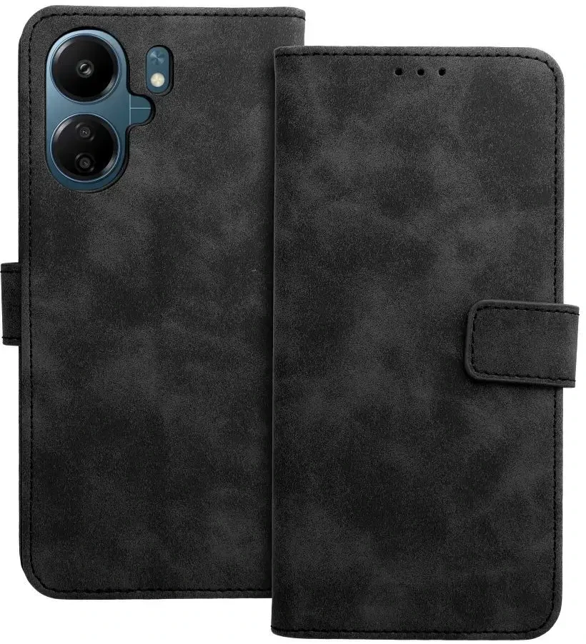 Forcell Oem TENDER Book Dėklas skirtas Xiaomi Redmi 13C / POCO C65 juodos spalvos